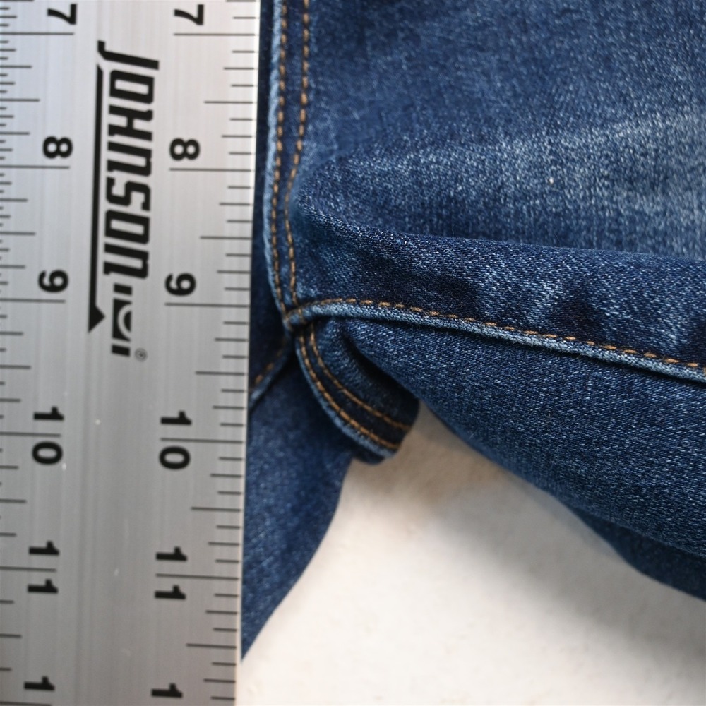 Liverpool Jeans 6 Petite Mid Rise Ankle Skinny Raw Hem Dark Stretch Denim Jeans - Picture 6 of 10